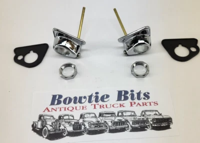 NEW 1955-1959 Chevy GMC Cameo,Apache,3100,Fleetside Wiper Bezel Kit Chrome. - Image 1 of 3