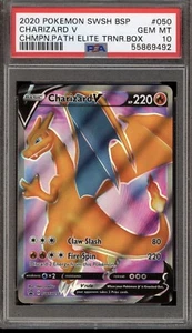 Charizard V Champion's Path arte completo PSA 10 gemas como nuevo Pokémon - Imagen 1 de 2