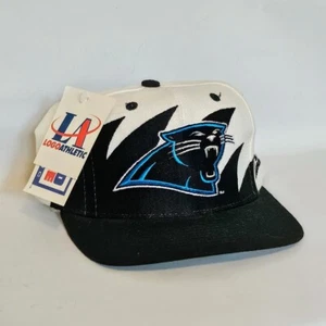 VTG 90's Carolina Panthers Sharktooth Snapback NFL Proline Logo 7 Hat NWT - Picture 1 of 7