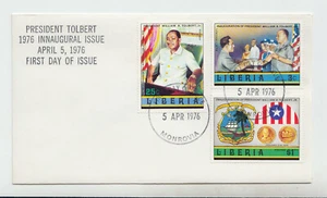 Liberia # 733-35 FDC Tolbert Inaguration - Picture 1 of 1
