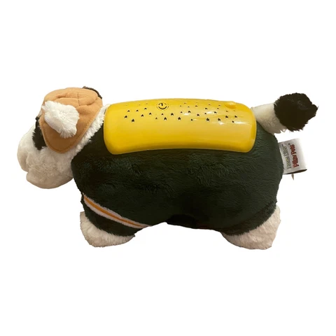 GREEN BAY PACKERS Dream Lites Pillow Pets Cow 3 Colors Timer EUC Cover