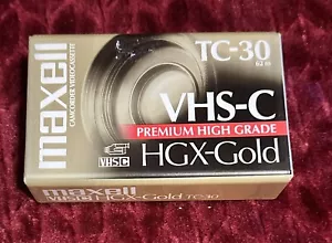Videocassetta VHS-C Maxell Gold HGX alta qualità - NUOVA/SIGILLATA TC30 - Foto 1 di 4