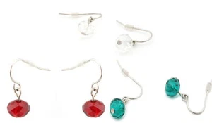 Zest Faceted Round Bead Drop Earrings For Pierced Ears - Picture 1 of 11