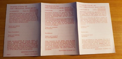 Rolex Tudor перевод несколько языков ссылка: 574.07. в хорошем состоянии - Изображение 1 из 4