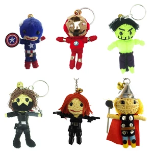 Vengadores Equipo de Superhéroes 6 x Muñeca de Cuerda Llavero Llavero Regalo ¡VENTA EN EL REINO UNIDO! - Imagen 1 de 1