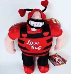 Popeye Collection Pals Love Bug Brutus Doll 14 Inch Rare Vintage Tags Valentines - Picture 1 of 6