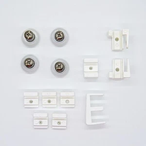 Shower screen door spare parts and rollers repair kit WHITE Ezyglide and Betta - Picture 1 of 3
