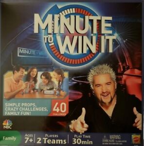 Minute To Win It Family Party Board Game NBC Game Show Guy Fieri Complete 