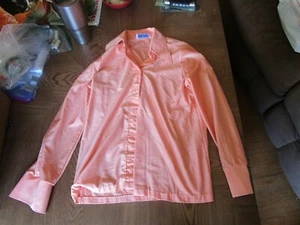 Vintage Peach Ship N Shore Button Down Blouse Size 12 in Excellent Shape - Picture 1 of 4