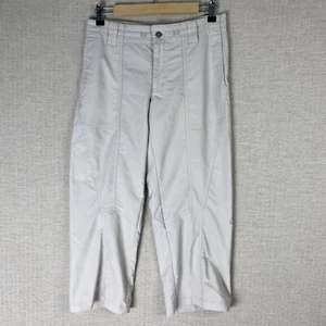 Patagonia Capri Pants Womens 6 Khaki Beige Lightweight hiking travel Outdoor - Picture 1 of 10