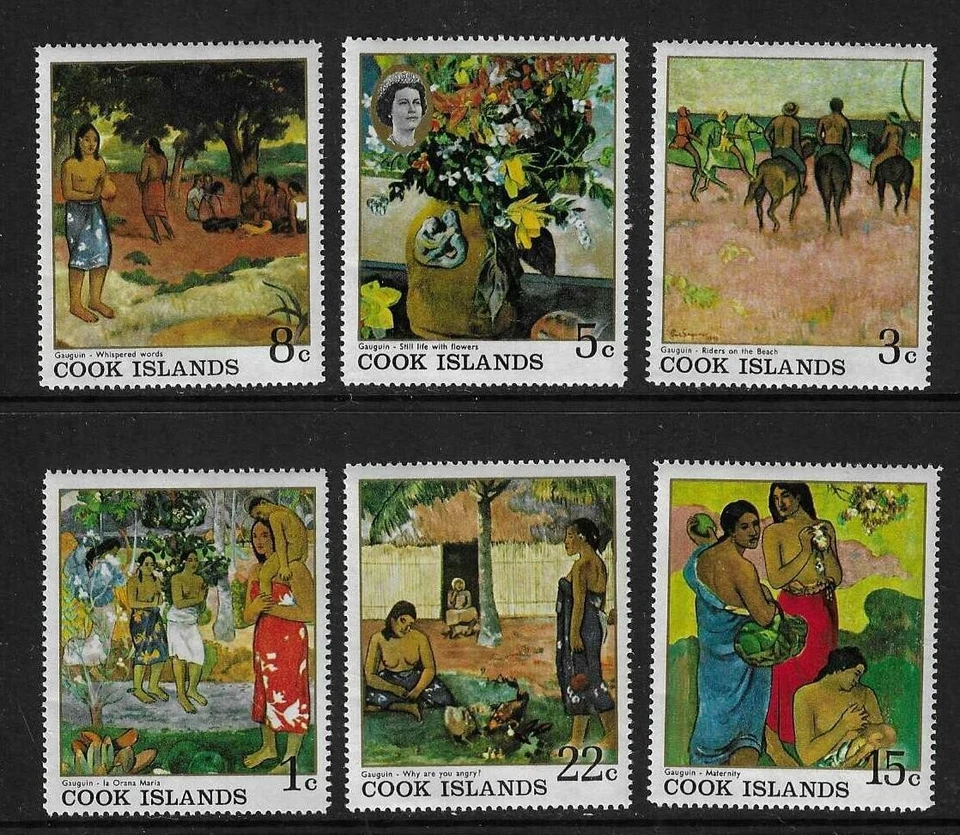 Pinturas Gauguin Islas Cook SC # 221-226. MNH Foto 1 de 1