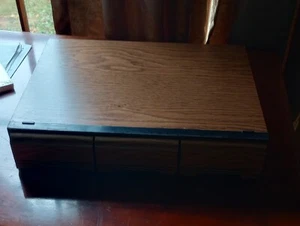 Kenmark 42 Cassette Tape Storage Case Holder Faux Wood Finish 3 Drawer Cabinet - Picture 1 of 6