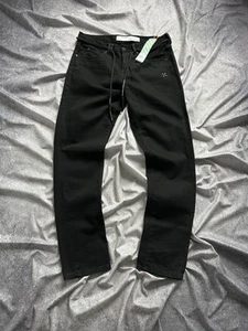 NWT Off-White Diag Slim Jeans Black Size 34 Mens - Picture 1 of 13