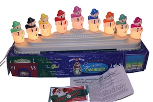 Vintage Shiny Brite by Christopher Radko Electric Snowman Candolier 9 Lamp w/Box - Picture 1 of 22