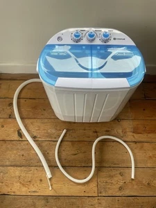 Portable Washing Machine Mini 5kg Twin Tub Dorm Compact Dryer Laundry Washer - Picture 1 of 10