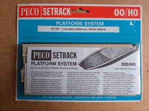 Peco ST-291 Bahnsteig gerade Steinart - Plastikbausatz Spurweite OO Neu aus altem Lagerbestand - Bild 1 von 3