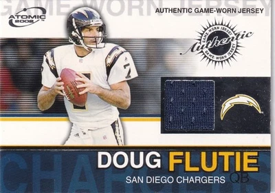 2002 Atomic Game Worn Jerseys #87 Doug Flutie/328 - Image 1 of 2