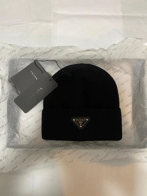 Prada Milano Gorra Negro Unisex Talla Unica Ajuste Original - Imagen 1 de 4