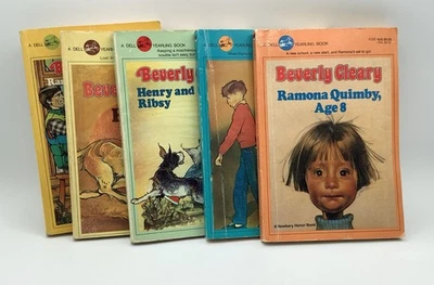 5 Vintage Ramona Quimby & Henry Beverly Cleary Lot Dell Yearling Ribsy - Image 1 of 4