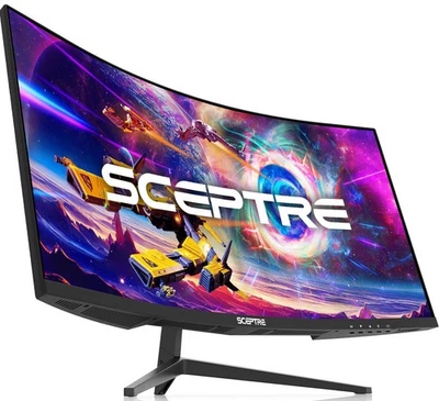 30" Curved Gaming Monitor 21:9 2560x1080 200Hz HDMI DisplayPort Speakers - Image 1 of 4