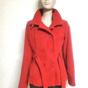 Chaqueta New Look Chaquetón Talla S Para Mujer Abotonada Doble Pecho Roja - Imagen 1 de 16