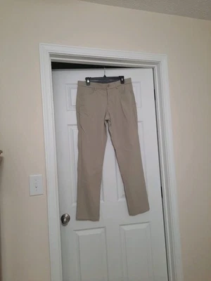 Cintas Women's 10 Khaki Comfort Waist Workwear Pockets Straight Leg Pants - Image 1 of 4