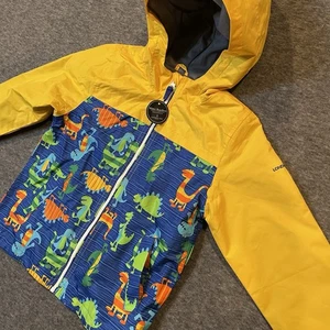 London Fog Raincoat Kids Size 6 Dino Technical Outerwear Jacket Water Repellent - Picture 1 of 24