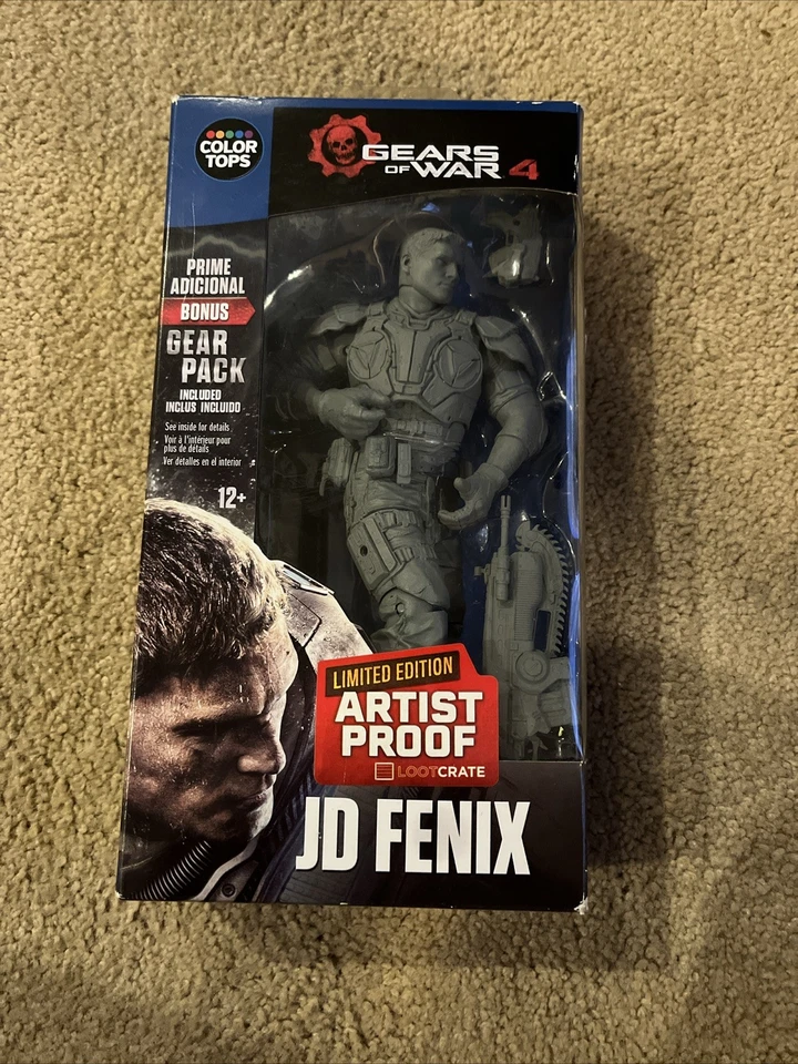 GEARS OF WAR 4, EDICIÓN LIMITADA CAJA DE BOTÍN A PRUEBA DE ARTISTA JD FENIX -Figura de acción Foto 1 de 4