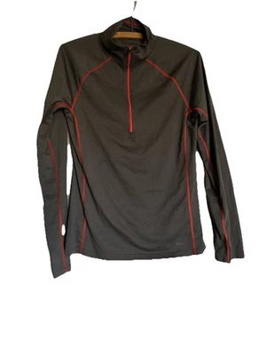 Camisa REI Co Op Mujer Gris 1/4 Cuarto Cremallera Pullover Gorpcore Senderismo Senderos Correr Foto 1 de 4