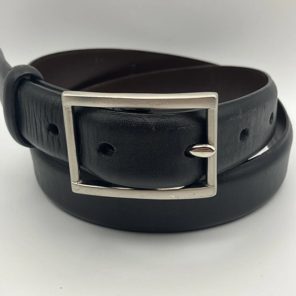 Cinturón de cuero Coach para mujer talla 25-26 (1”) cuero genuino negro - aspecto elegante Foto 1 de 4