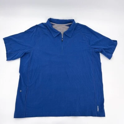 Camisa Eddie Bauer Para Hombres Extra Grande Azul Polo Pullover Manga Corta Freedry Foto 1 de 4