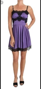 Vestido Dolce Gabbana Talla 42 ¡Nuevo Con Etiquetas! ¡Vestido de seda de encaje! 10 Reino Unido - Imagen 1 de 4