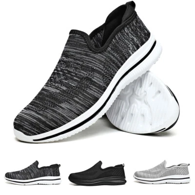 MARKENLOS Herren Slipper Sneaker Freizeitschuhe Schlupfschuhe Stoffschuhe Slip-On