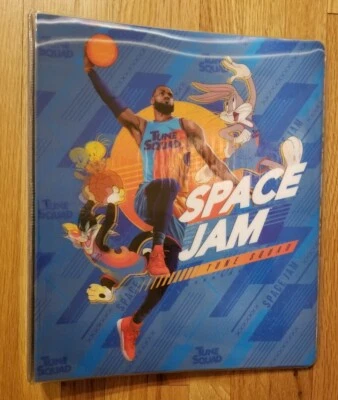 Carpeta de 3 anillas de colección Space Jam Tune Squad LeBron James soporte para tarjetas deportivas Foto 1 de 4