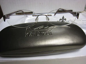 FLEUR DE LIS Eyeglass Frames COLMAR in BROWN 52-17-135 with free case - Picture 1 of 3
