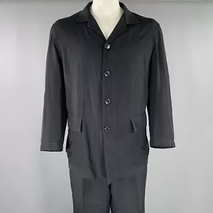 Y's by YOHJI YAMAMOTO Taglia L Nero Rayon Singolo Petto Suit - Foto 1 di 9
