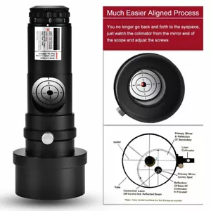 7 Bright Level 1.25 inch Red Laser Collimator with 2" Adaptor Set For Telescopes - Picture 1 of 12