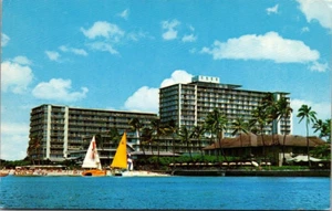 Postal de barco REEF HOTEL Waikiki, Hawaii HI - Imagen 1 de 2