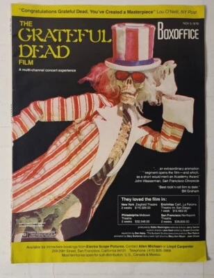 Rare BOXOFFICE Magazine w/ GRATEFUL DEAD Film Cover (Nov. 1978) - Image 1 of 4
