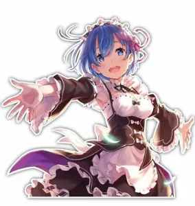 Calcomanía Re:Zero Rem and Ram Anime Coche Ventana Bicicleta 011 - Imagen 1 de 1