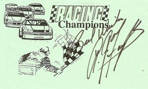 3" x 5" Racing Champions Karte signiert von A. J. Foyt mit Echtheitszertifikat - Bild 1 von 1