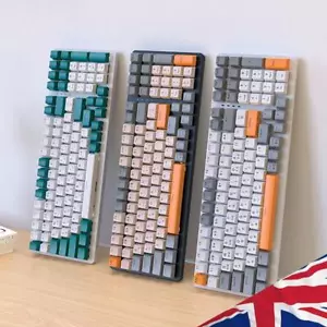 RGB Mechanical Keyboard 100 Keys Hotswap Keyboard USB Type C for Laptop Computer - Picture 1 of 24
