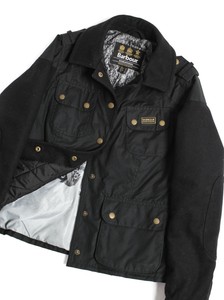 barbour autocross jacket black