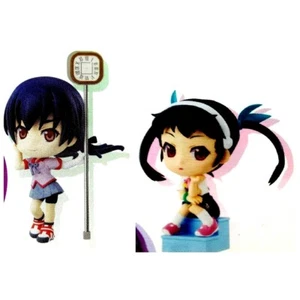 Monogatari Series Suruga & Mayoi Kyun Chara Figure Set of 2 Ichiban Kuji Premium - Picture 1 of 6