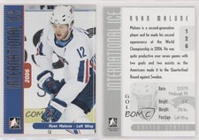 2006-07 In the Game-Used International Ice Signature Series Gold /10 Ryan Malone
