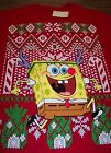 Nickelodeon Plus Spongebob Squarepants As Rudolph Christmas T-Shirt Tee 2Xl New!