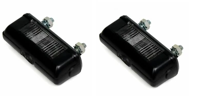 COPPIA LUCI  TARGA PER TRATTORE RIMORCHIO FURGONE AUTO LAMPADE COMPRESE FANALE - Immagine 1 di 4