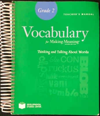 2nd - Making Meaning VOCABULARY - TEACHER'S MANUAL   2nd Edition  (2008) - Image 1 of 4