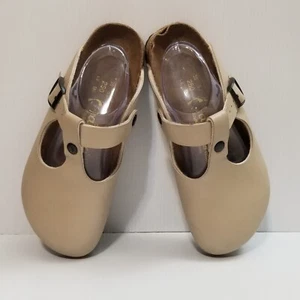 Zuecos Birkenstock Papillo para mujer talla 8 Boston beige sin cordones zapatos cómodos estrechos - Imagen 1 de 13