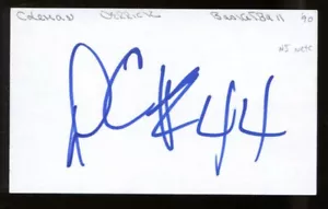 Derrick Coleman Signed Index Card 3x5 Autographed Syracuse Nats 56331 - Picture 1 of 1